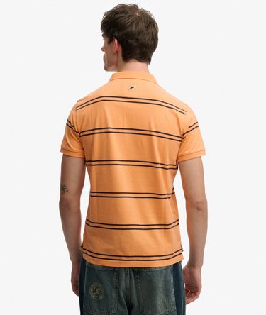 Vintage Stripe Jersey Polo Shirt Image 4