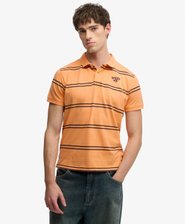 Vintage Stripe Jersey Polo Shirt