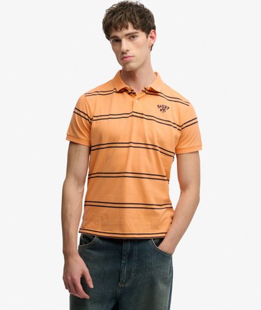 Vintage Stripe Jersey Polo Shirt Image 1