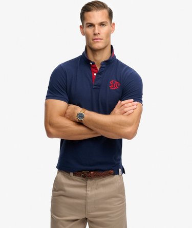 Pique Monogram Polo Shirt Image 1
