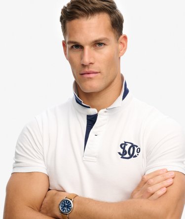 Pique Monogram Polo Shirt Image 4