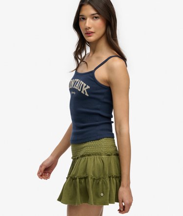 Tiered Jersey Mini Skirt Image 2