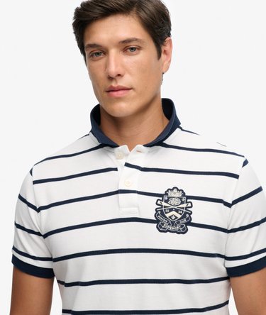 Crest Stripe Poloshirt Image 4