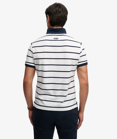 Crest Stripe Poloshirt Image 5