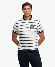 Crest Stripe Polo Shirt