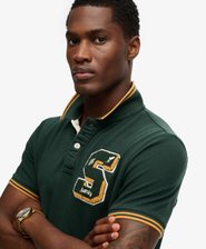 Vintage Athletic Patch Polo Shirt