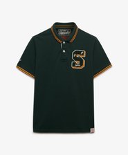 Vintage Athletic Patch Poloshirt