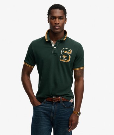 Vintage Athletic Patch Poloshirt Image 2