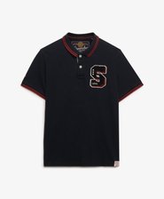 Vintage Athletic Patch Polo Shirt