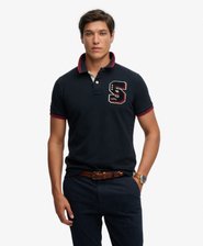 Vintage Athletic Patch Polo Shirt