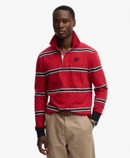 Vintage Athletic Stripe Rugby Top