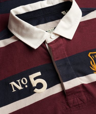 Polo de Rugby Double Emblem &agrave; Rayures Image 6