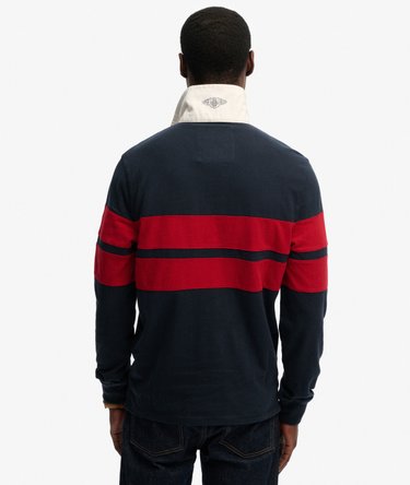 Polo de Rugby Double Emblem &agrave; Rayures Image 5