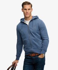 Essential Logo Half Brushed Zip Hoodie