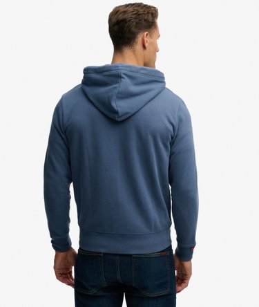 Sweat &agrave; capuche zipp&eacute; Logo Essential mi-bross&eacute; Image 5