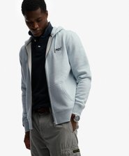 Essential Logo Half Brushed Zip Hoodie