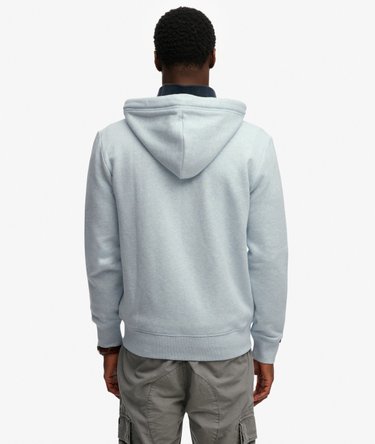 Sweat &agrave; capuche zipp&eacute; Logo Essential mi-bross&eacute; Image 5