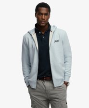 Essential Logo Half Brushed Zip Hoodie