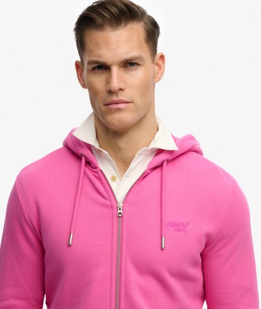 Sweat &agrave; capuche zipp&eacute; Logo Essential mi-bross&eacute; Image 4