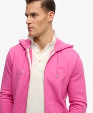 Essential Logo Half Brushed Zip Hoodie