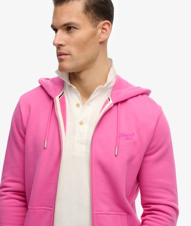 Sweat &agrave; capuche zipp&eacute; Logo Essential mi-bross&eacute; Image 2