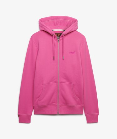 Sweat &agrave; capuche zipp&eacute; Logo Essential mi-bross&eacute; Image 7