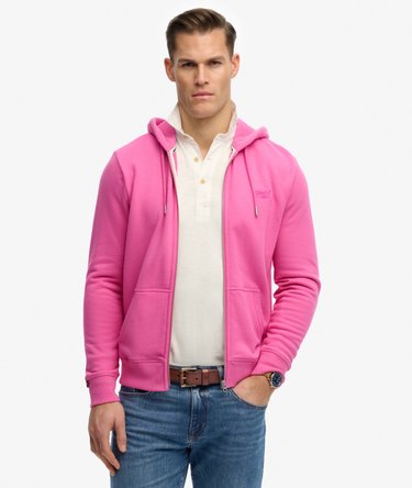 Sweat &agrave; capuche zipp&eacute; Logo Essential mi-bross&eacute; Image 1