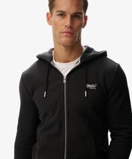 Essential Logo Zip Hoodie Half Brushed