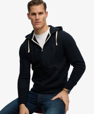 Monogram Geborduurde Zip Hoodie
