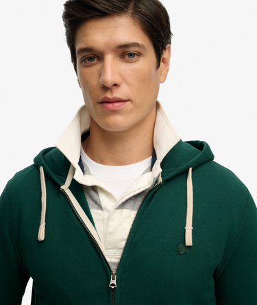 Monogram Hoodie mit Stickerei und Rei&szlig;verschluss Image 4