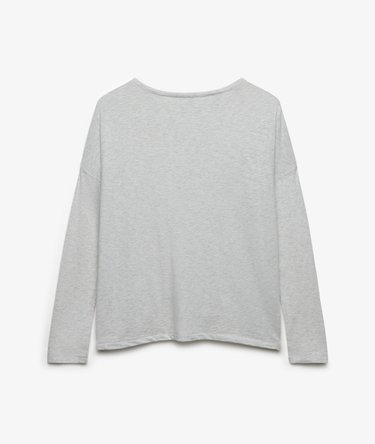 Studios Boat Neck Slub Long Sleeve Top Image 7