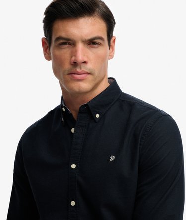 Chemise Oxford Preppy &agrave; Manches Longues Image 4