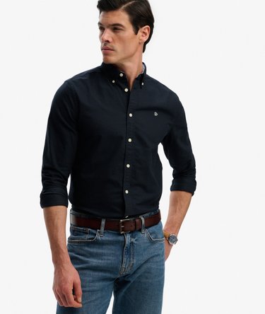 Chemise Oxford Preppy &agrave; Manches Longues Image 2