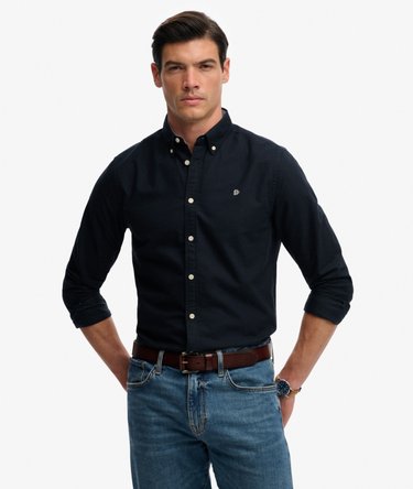 Chemise Oxford Preppy &agrave; Manches Longues Image 1