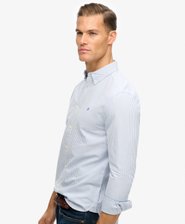 Preppy Oxford Overhemd Met Lange Mouwen