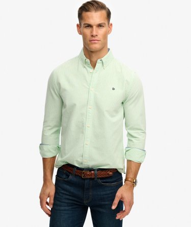 Chemise Oxford Preppy &agrave; Manches Longues Image 1