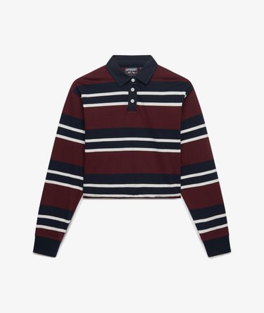 Athletic Essentials Kr&oacute;tka Koszulka Rugby w Paski Image 6