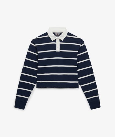 Athletic Essentials Kr&oacute;tka Koszulka Rugby w Paski Image 6