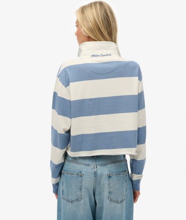 Athletic Essentials Kr&oacute;tka Koszulka Rugby w Paski Image 5