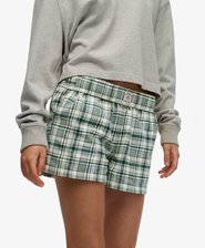 Cotton Check Elastic Shorts