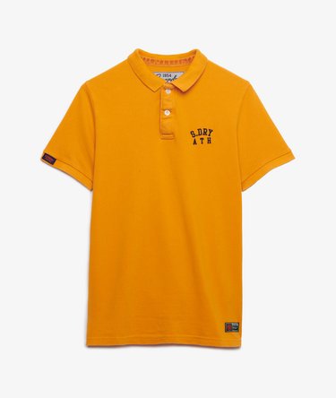 Vintage Athletic Embroidered Polo Shirt Image 1