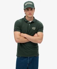 Vintage Athletic Brodert Poloskjorte