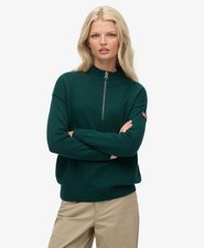 Pull ample en maille &agrave; col camionneur