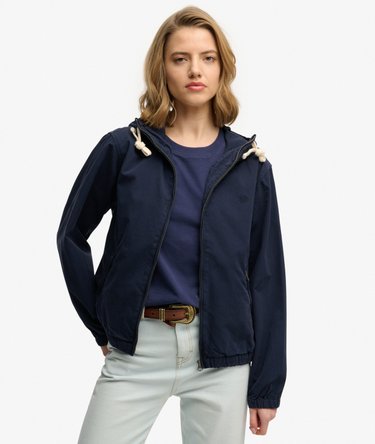Hooded Washed Twill Jacket Image 2