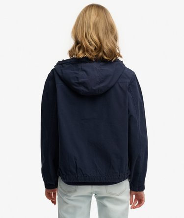 Hooded Washed Twill Jacket Image 6