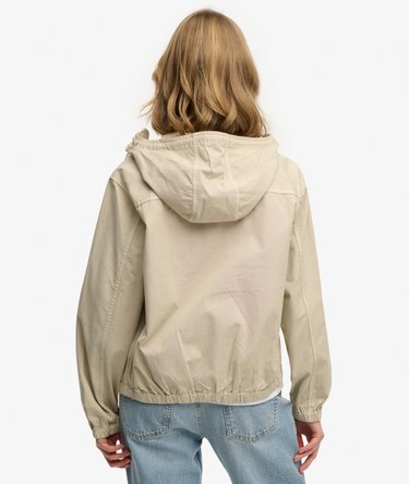 Hooded Washed Twill Jacket Image 6