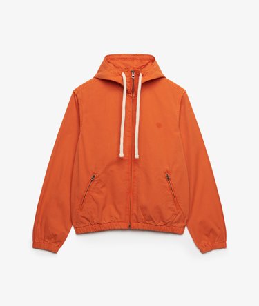 Hooded Washed Twill Jacket Image 7