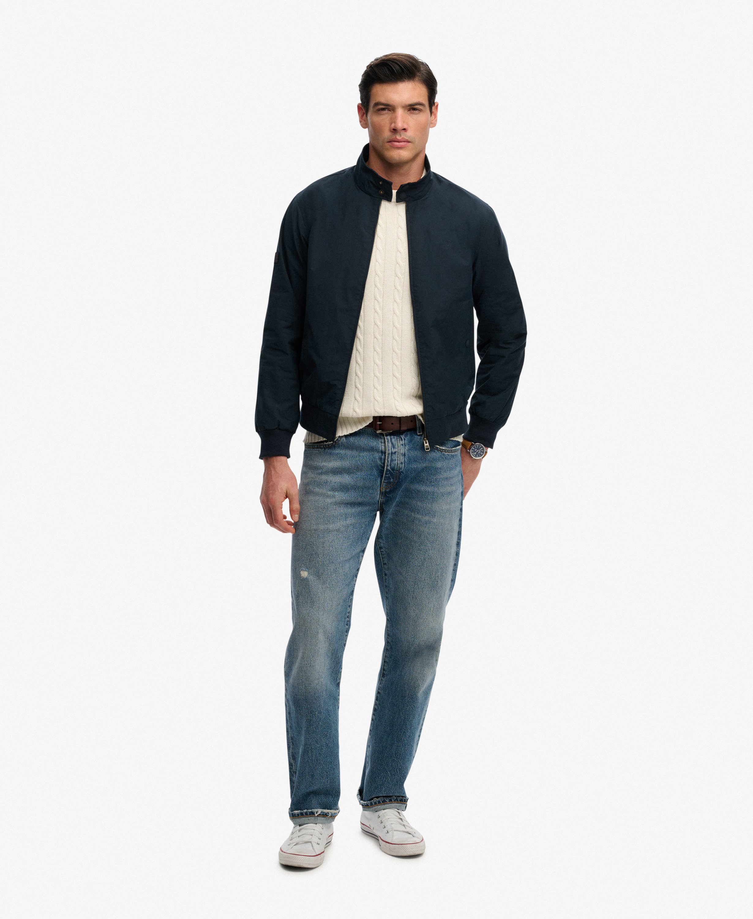 mens Classic Harrington Jacket in Eclipse Navy | Superdry US