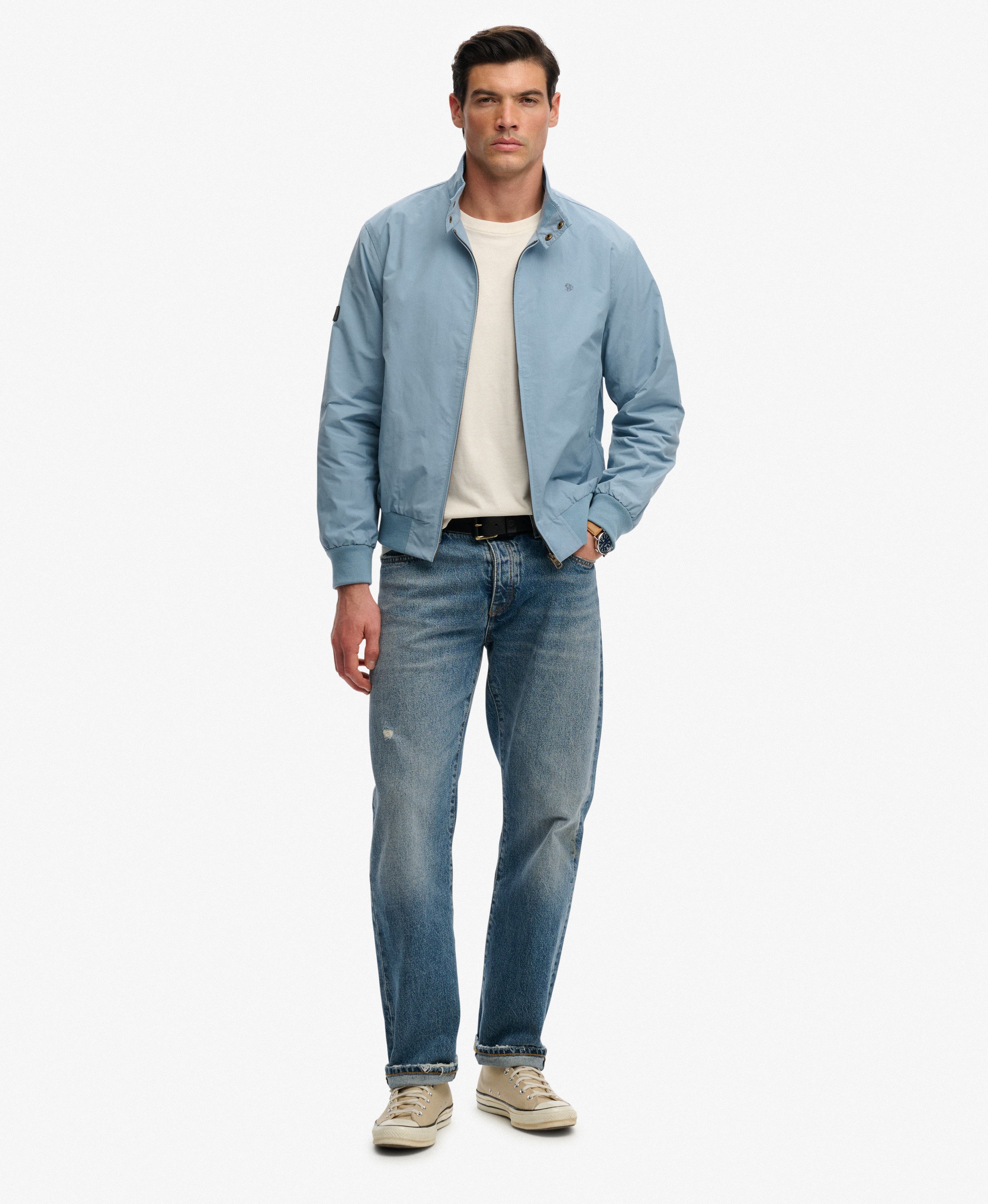 mens Classic Harrington Jacket in CHINA BLUE | Superdry UK