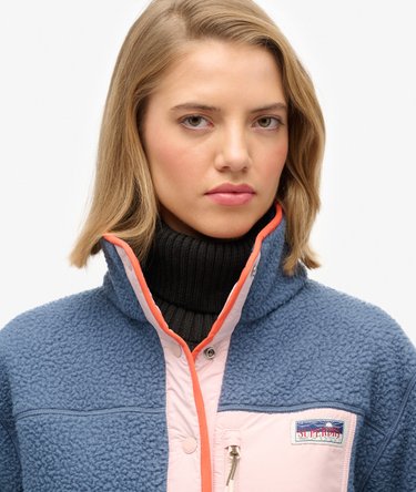 Colour Block Fleece Jacket Image 4